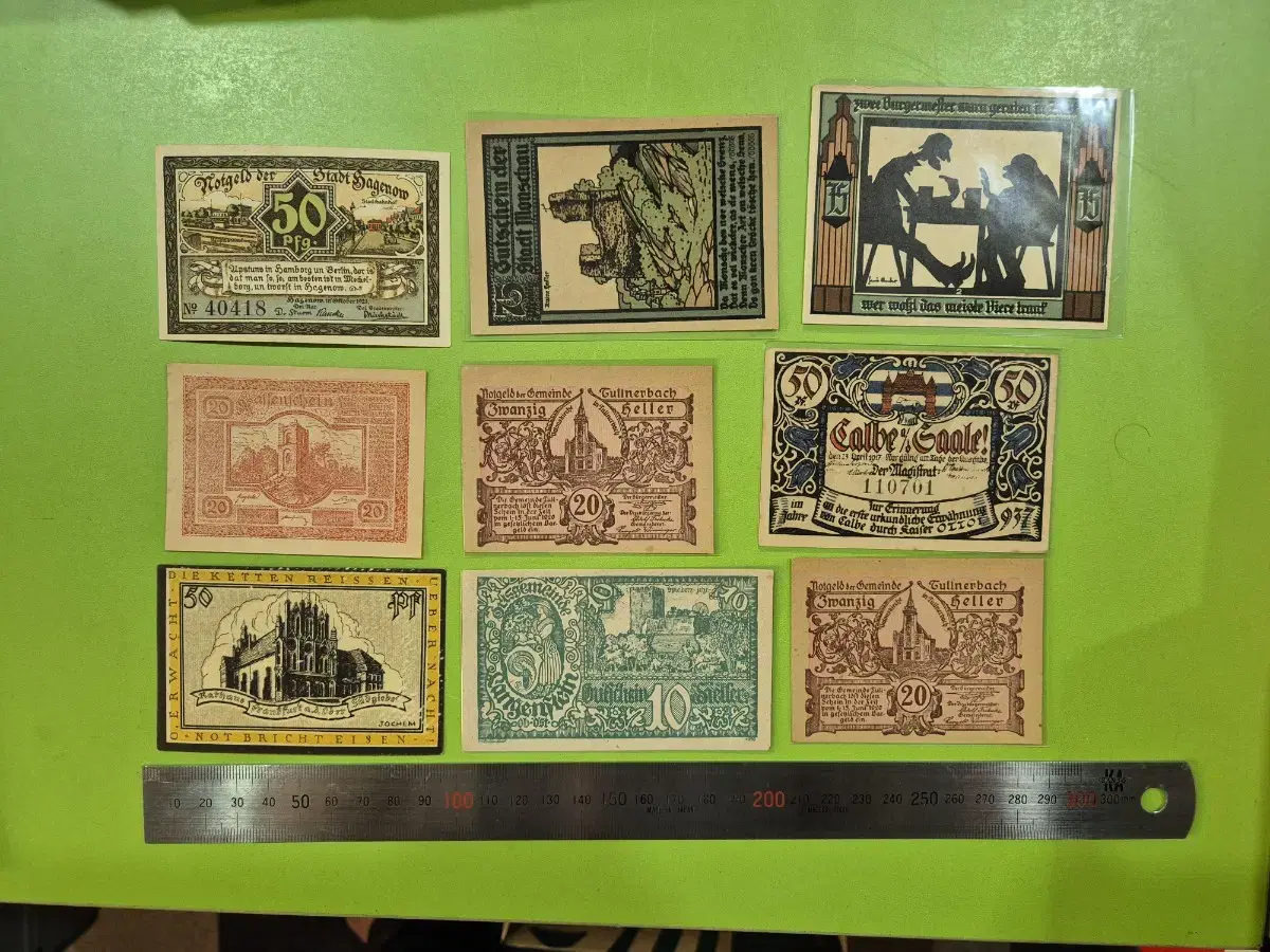 1920~30년대 NOTGELD 9종 -2-